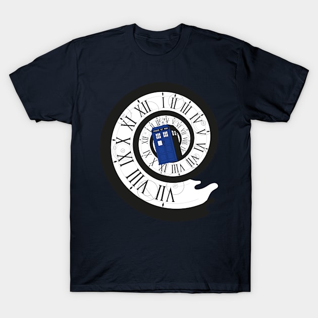 Spinning TARDIS T-Shirt by Cargodenuit